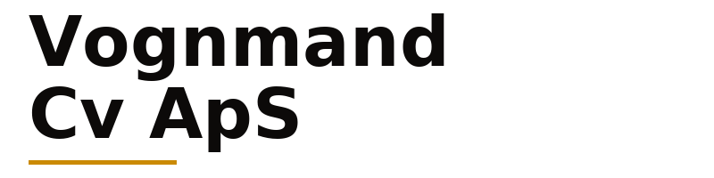 Vognmand Cv ApS logo